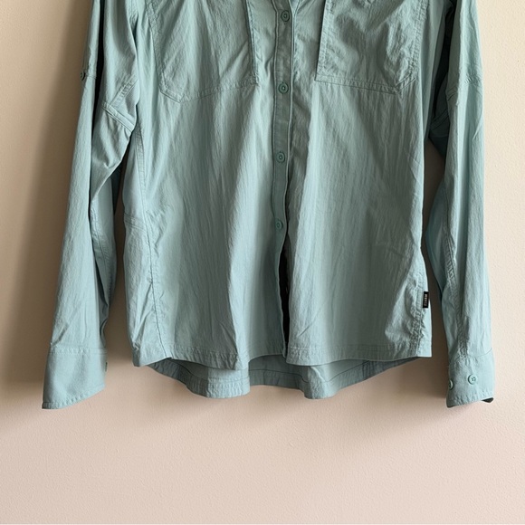 REI Co-op Women’s Lightweight Button Up Hiking Shirt Blue Size L - Picture 4 of 6